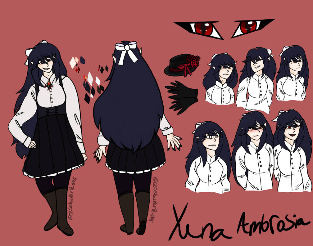 Yuna Ambrosia The vampire Queen reference sheet by cecehuskerthewolf on ...
