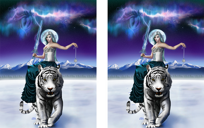 Stereoscopic 3D Tiger