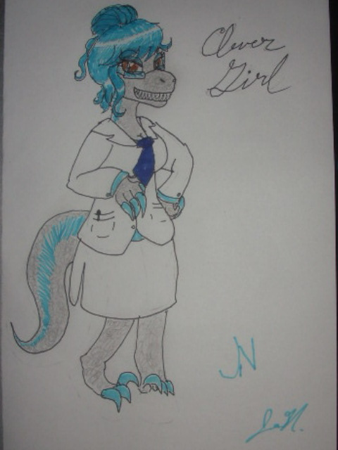 Anthro Blue is a Clever Girl: Jurassic Domination