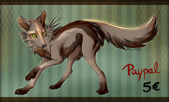 CLOSED - 5 EURO Paypal Wolf Adopt 2