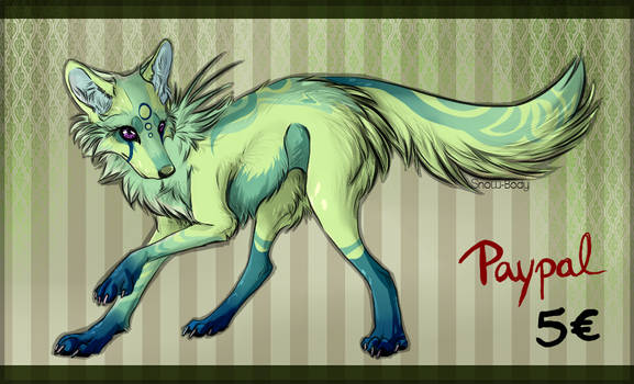 CLOSED - 5 EURO Paypal Wolf Adopt 1