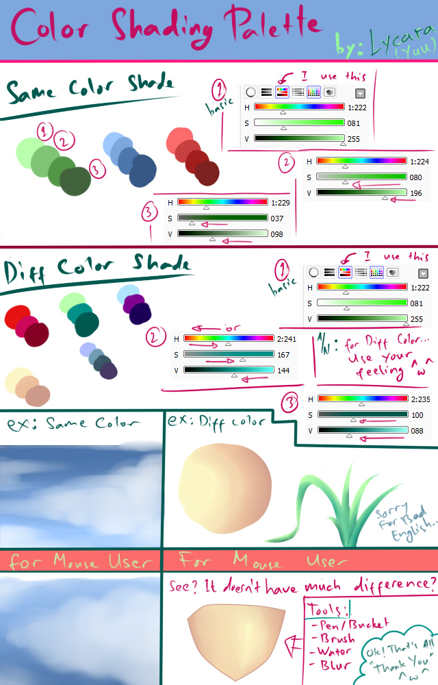 Color Shading Palette