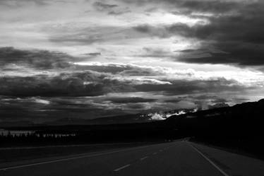 mountains and sky