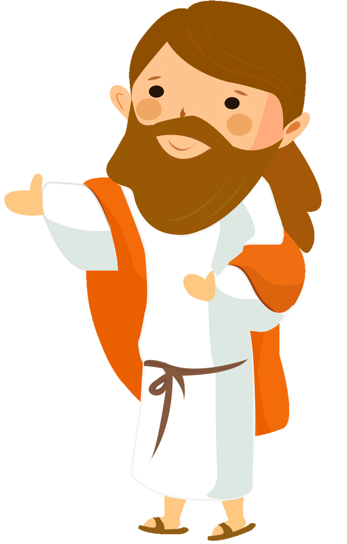 Simple cartoon Jesus speaking by Matiseli on DeviantArt