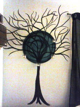 tree I painted on my bedroom wall