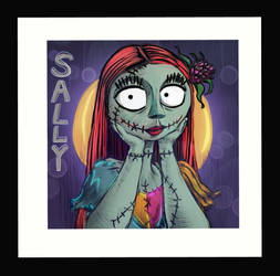 Sally, artist unknown, colored by me