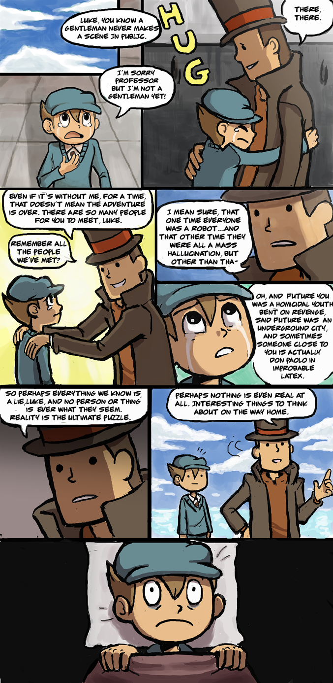 Comforting Layton