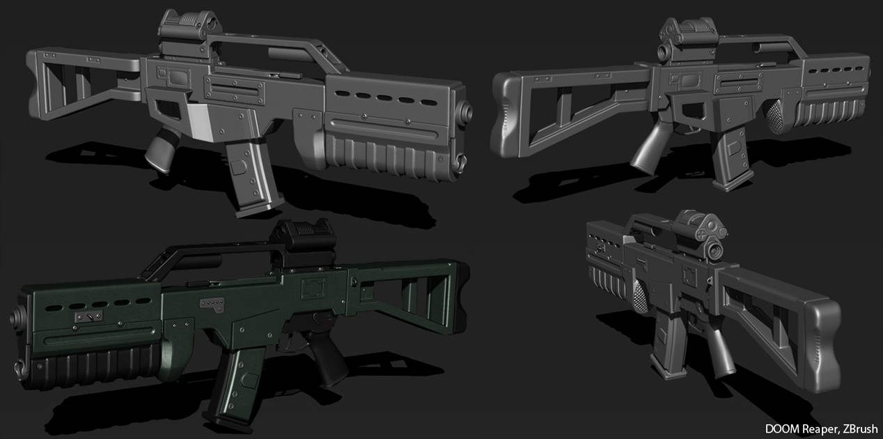 Doom Rifle sculpt by Cryrid on DeviantArt