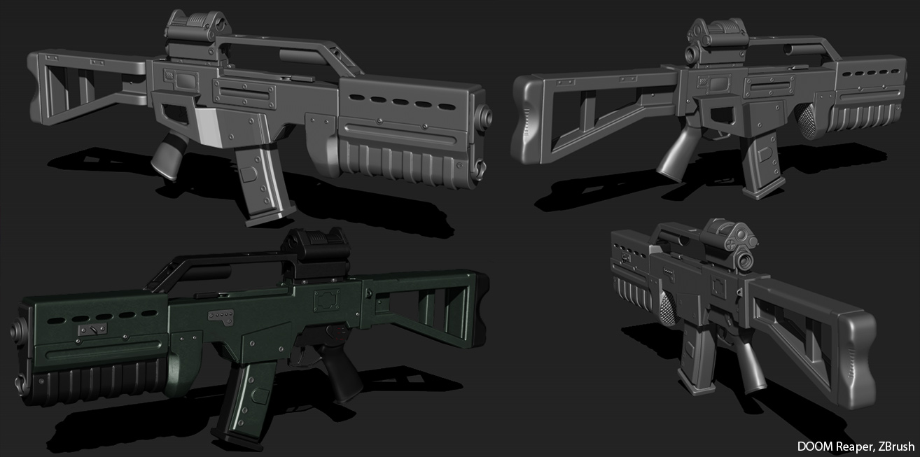 Doom Rifle sculpt by Cryrid on DeviantArt