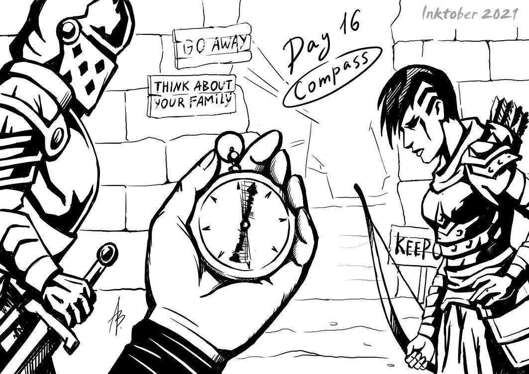 Time Compass Deviantart Inktober 2021 Day 16 - Compass by Amee-J on DeviantArt