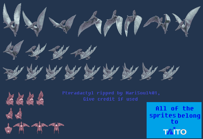Dino Rex - Pteradactyl Sprite Sheet by MariSoul401 on DeviantArt