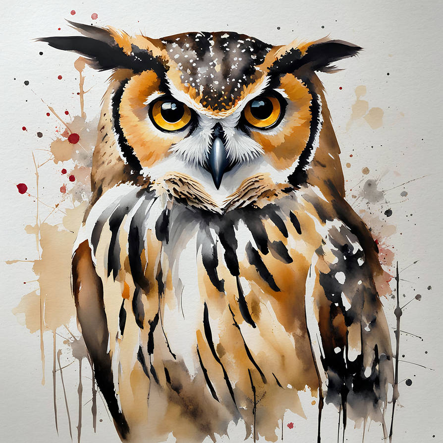 Uhu Owl by Omron on DeviantArt