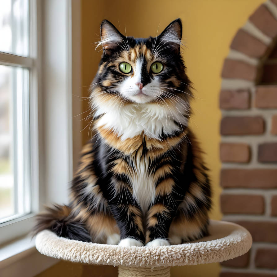 Tortoiseshell Cat at Home by Omron on DeviantArt