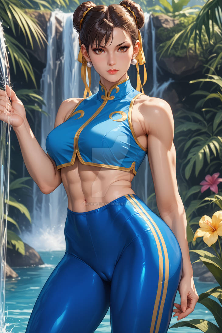 Chun Li Island Code Chun-LI waterfall #1 by CodeAlchemy on DeviantArt
