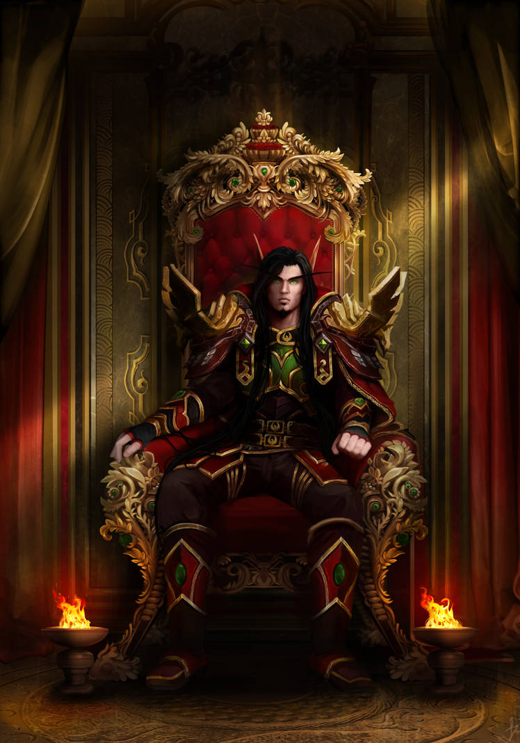 Император готов. Чжун ли на троне арт. Вулсибер злой Король.