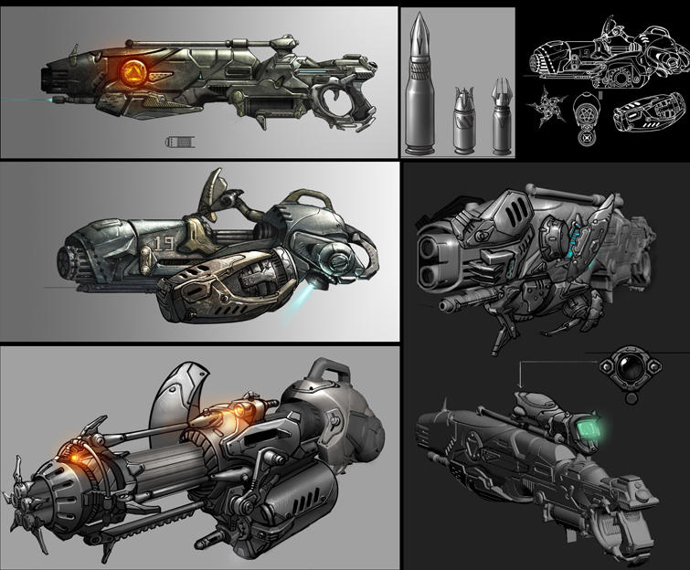 guns design by zzjimzz on DeviantArt
