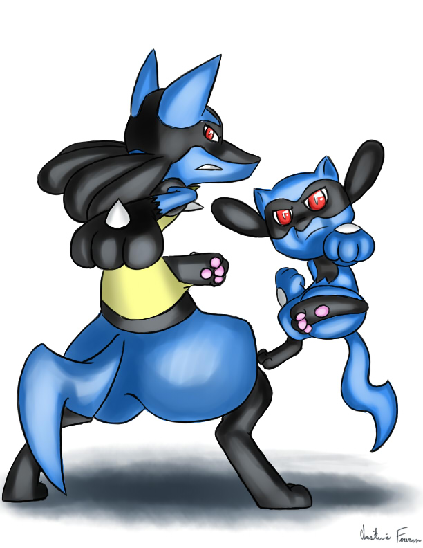 Shiny Riolu And Lucario Related Keywords & Suggestions - Shi