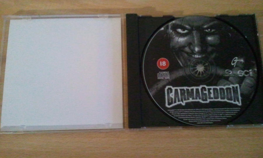 Carmageddon CD case - Open