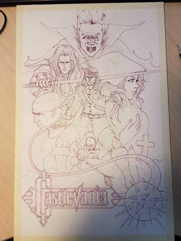 castlevania 3 line art