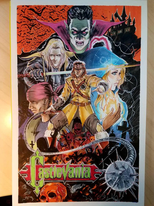 castlevania 3 poster by drios on DeviantArt