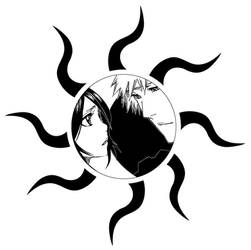 IchiRuki Black Sun and White Moon Tattoo