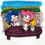 Sonic and Amy Coffee Date