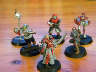 Inquisitor Lord Red and warband.