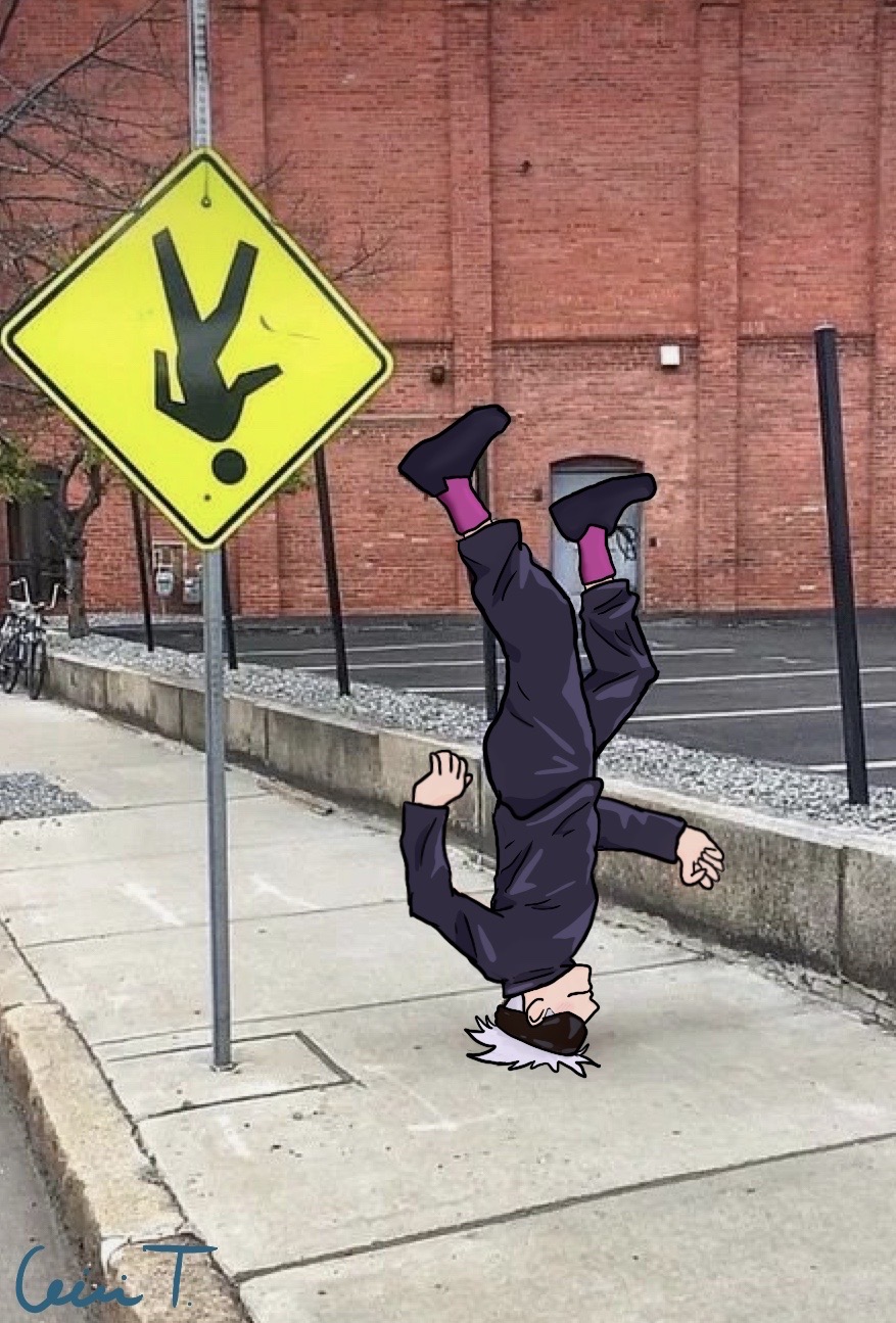 Gojo being a meme by CeiliT on DeviantArt