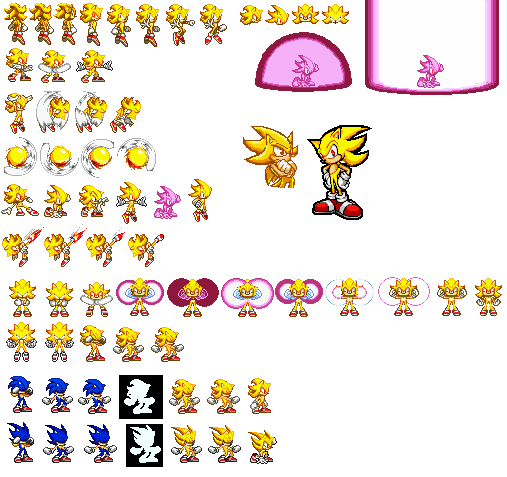 Sonic Sprite Sheet Pack 5 by SuperMarioFanDood on DeviantArt