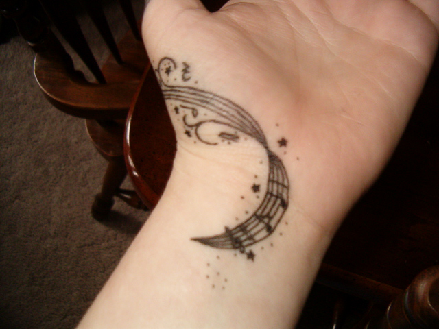 Music Staff Tattoo