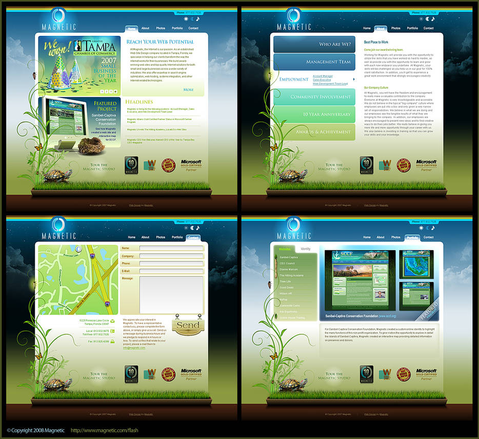 Magnetic Flash Website by DerekProspero