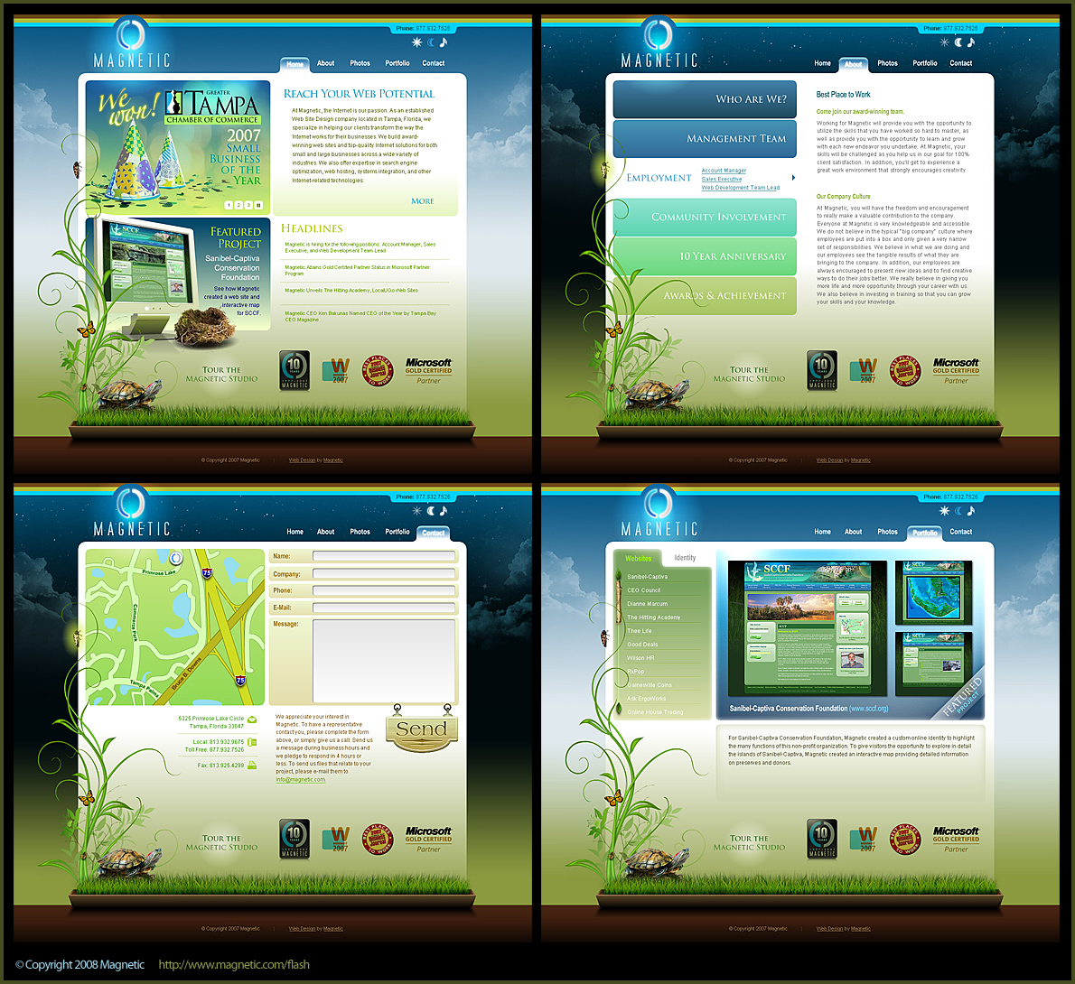 Magnetic Flash Website by DerekProspero