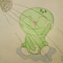 Shelldon in the shower