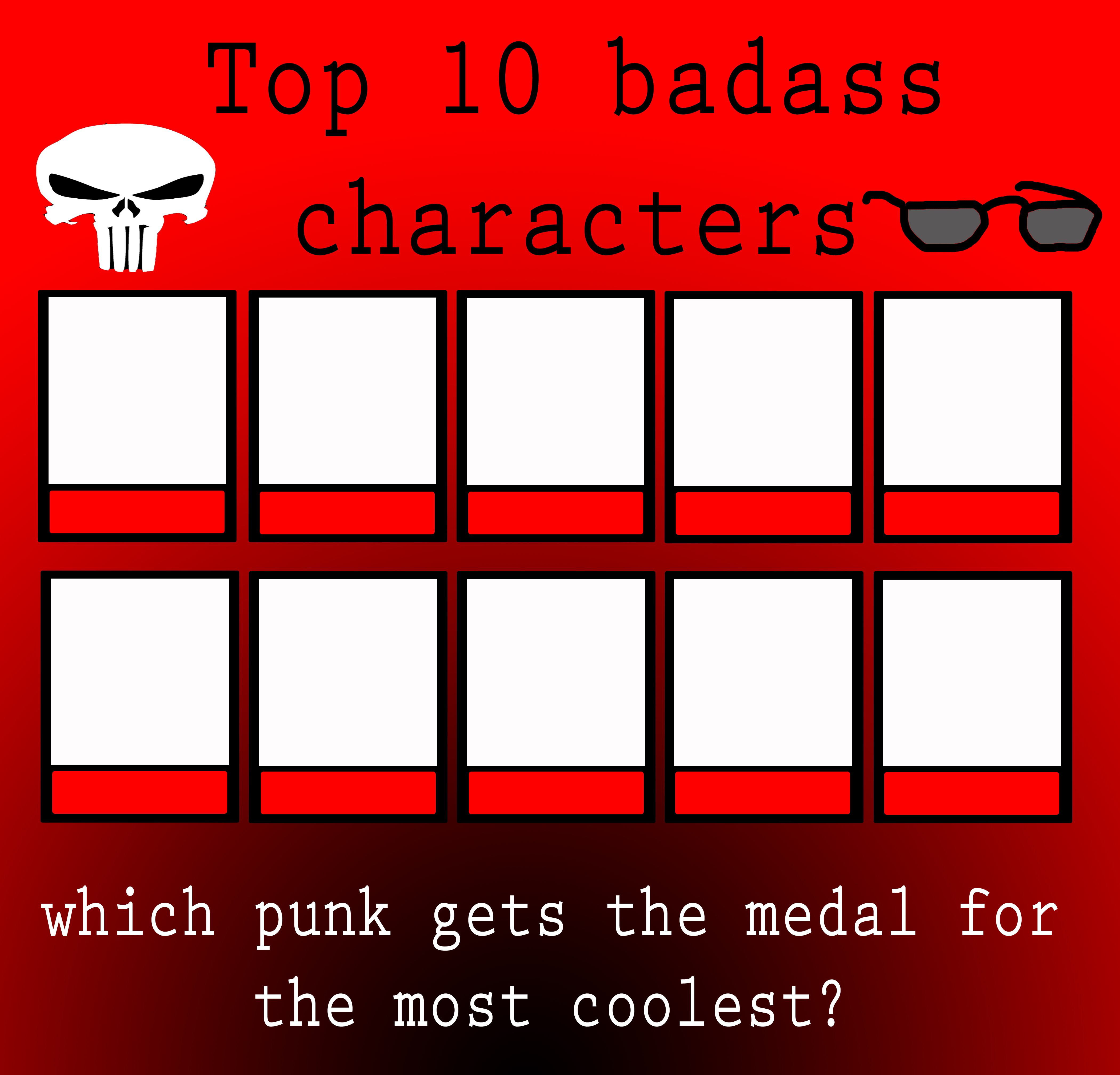 Top ten badass characters meme