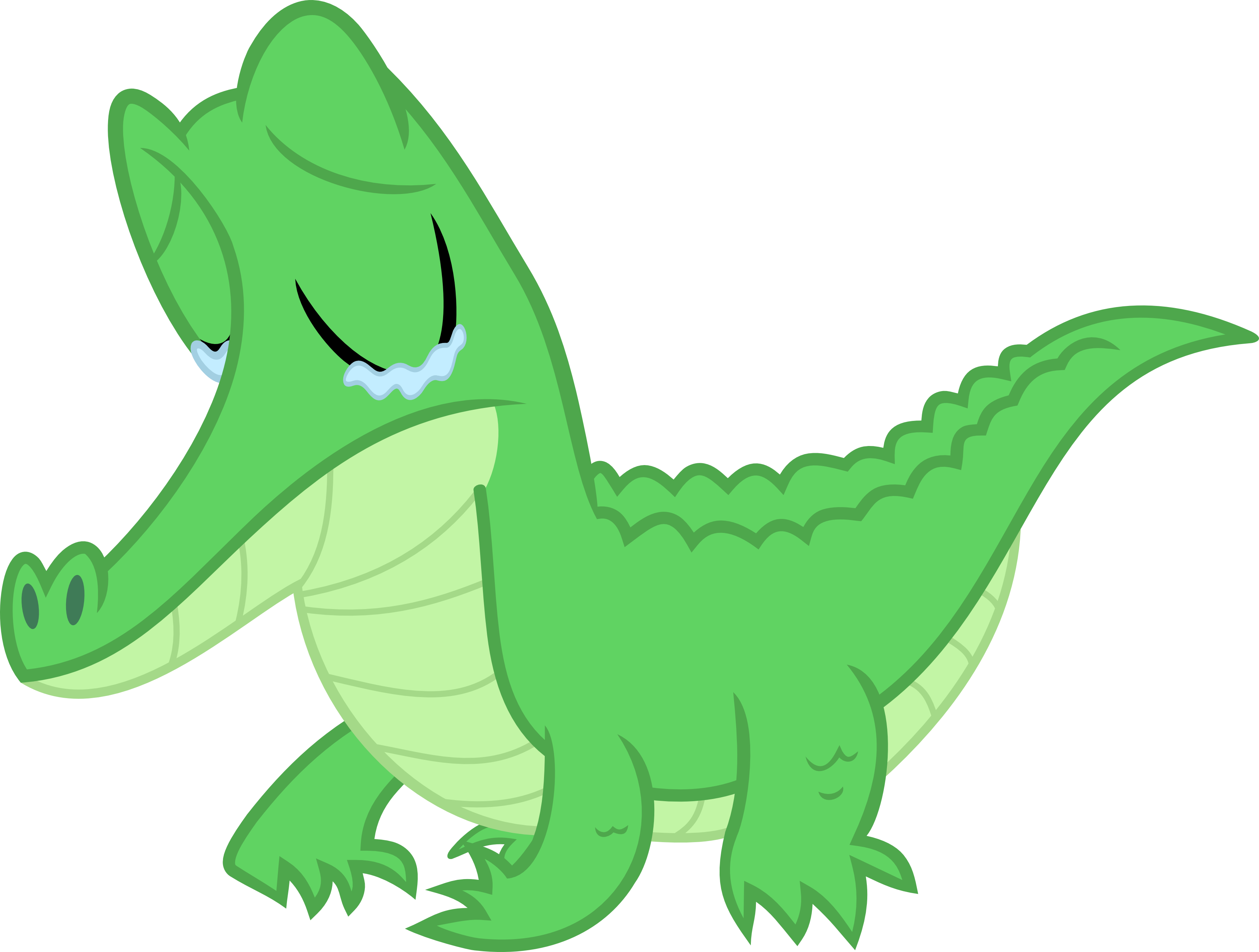 A sad little gator