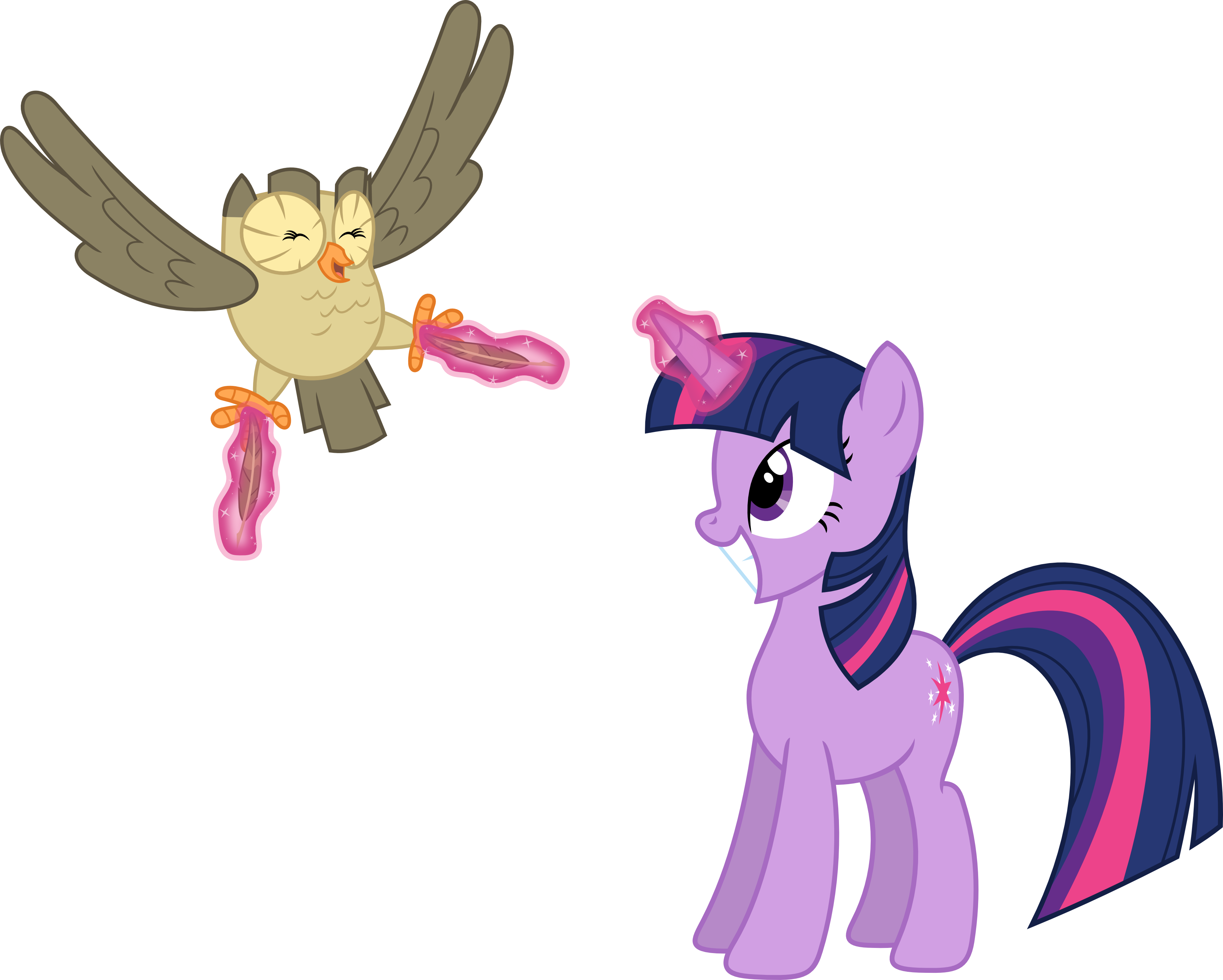 Tickle time with her owl by Porygon2z on DeviantArt