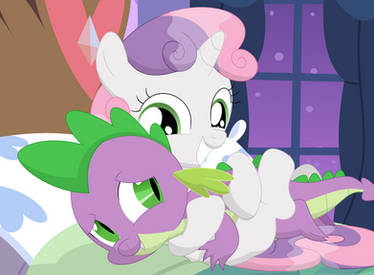 Come here and let me cuddle you, Spike!