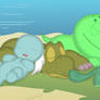 Sleeping in the buff together