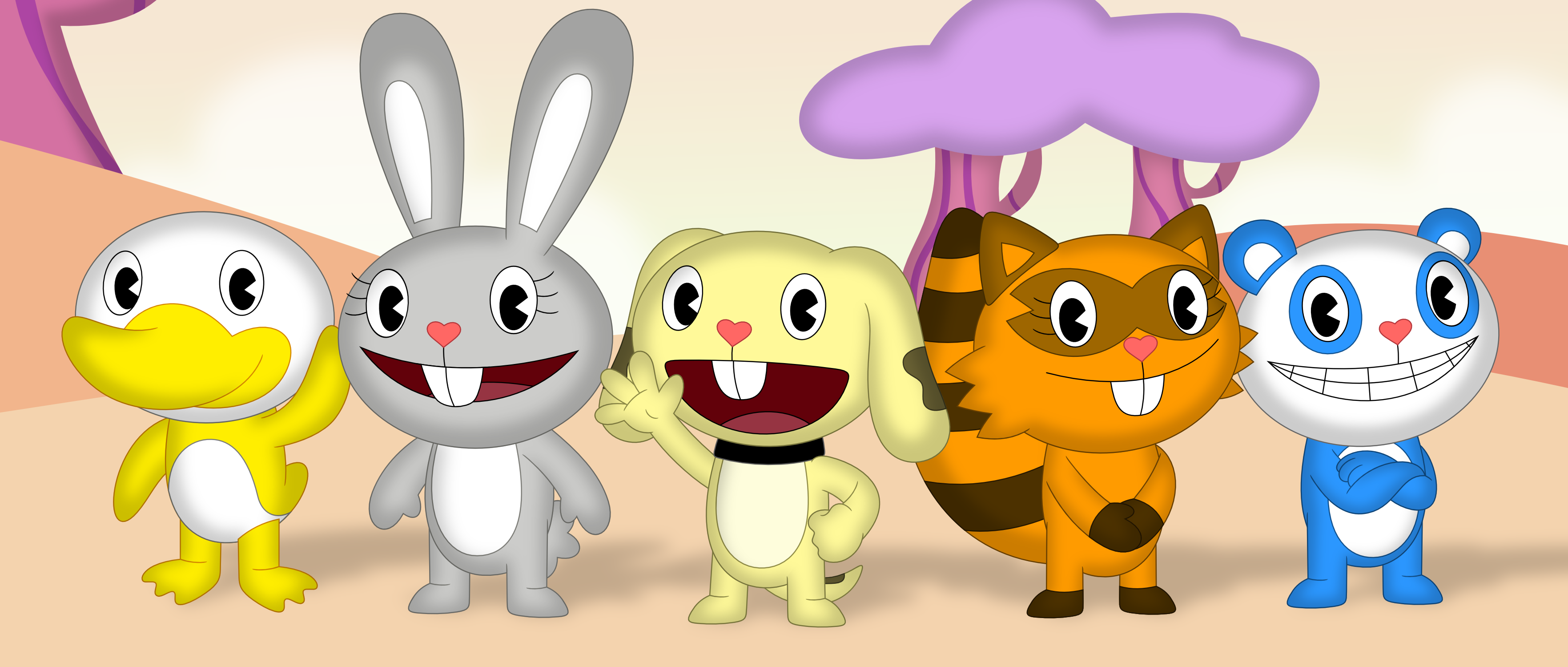 Speckle and friends - HTF style by Porygon2z on DeviantArt