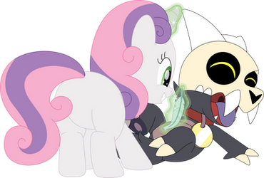 Sweetie Belle the demon tickler by Porygon2z