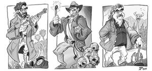 Allan Quatermain, Indiana Jones, and Zap Rowsdower