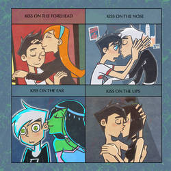 Danny Phantom Cute Kiss Meme by Cheshire-no-Neko