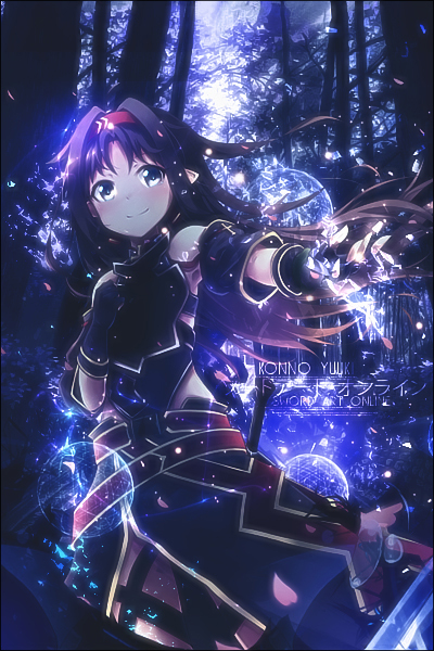 Yuuki Konno (Sword Art Online II) - Render by azizkeybackspace on DeviantArt