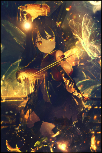 Cute violinist