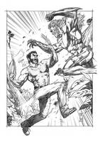 Wolverine VS Sabertooth Pencil