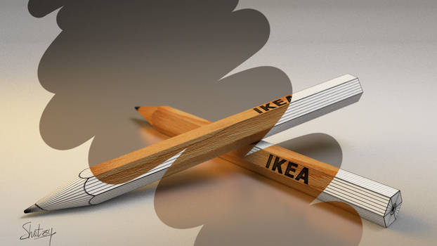 Ikea pencils wireframe