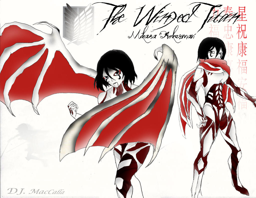 Mikasa Ackerman Titan: the Razor Winged Titan