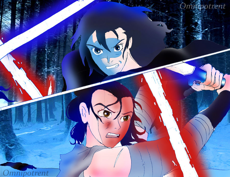 Ghibli's Star Wars The Force Awakens: Forest Fight