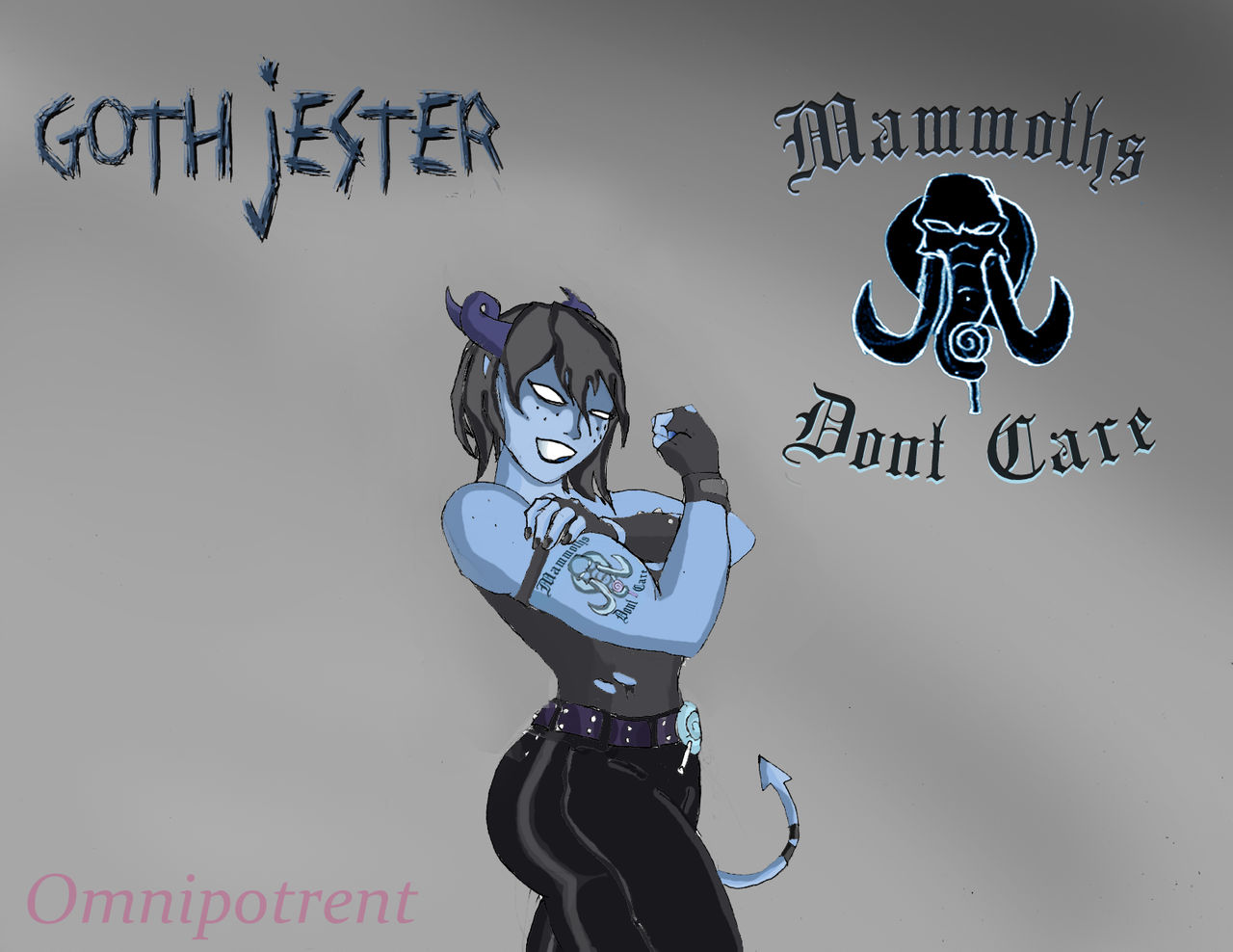 Critical Role Goth Jester's new tattoo line by Omnipotrent on DeviantArt