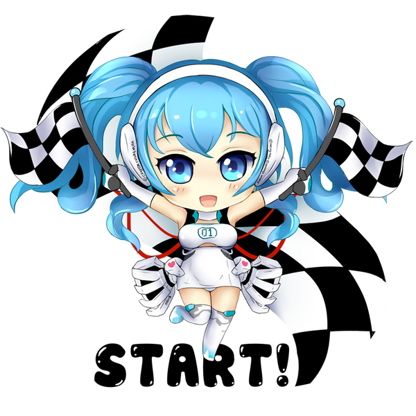Chibi Character Racing Chibi Racing Miku 2014 ~ START! by Mellin-Q on DeviantArt